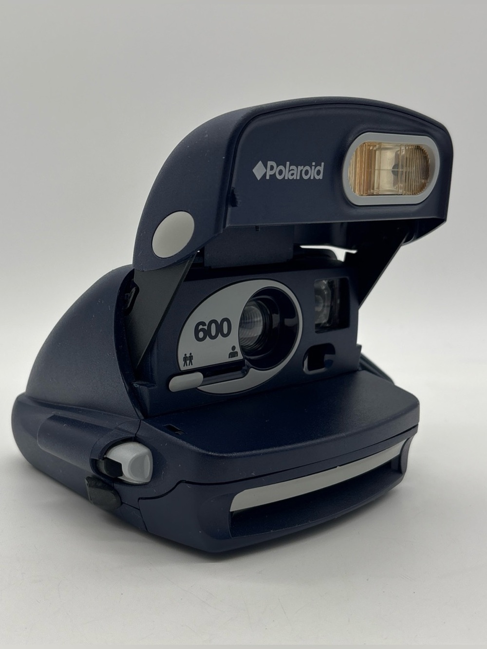 Vintage Polaroid 600 Round Instant Film Camera Blue Film Tested & Working